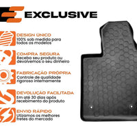 TAPETE BANDEJA T-CROSS 2018 A 2024 PRETO 5 PEÇAS