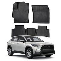 TAPETE BANDEJA COROLLA CROSS 2021 A 2025 PRETO 5 PEÇAS